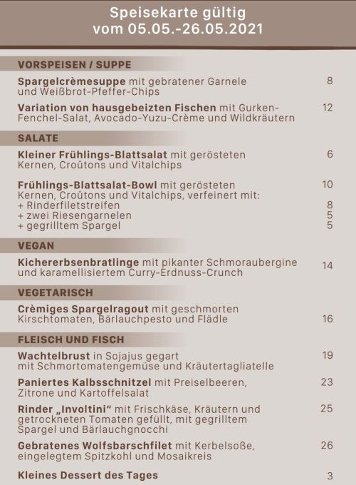 Liefer- oder Abholkarte ab 05.05.